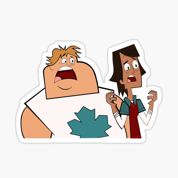 total drama island - Total Drama Island Courtney Zoey Gwen J - Sticker