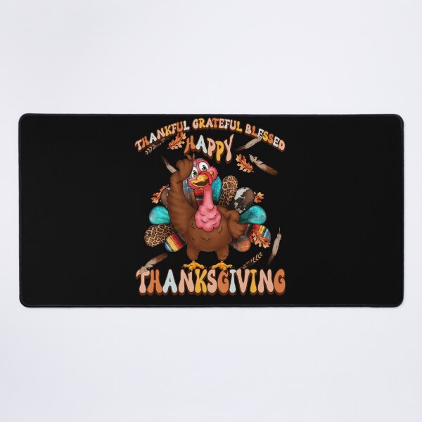 Item preview, Thankful Grateful Blessed Happy Thanksgiving Turkey designed and sold by worldmodi.