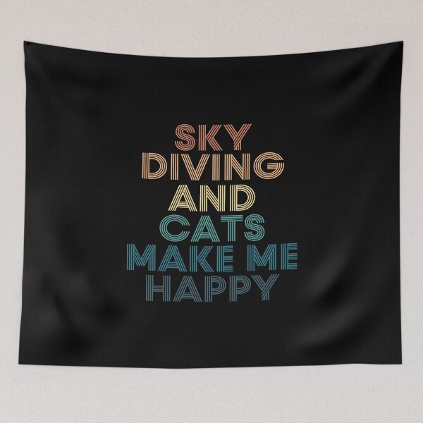 Item preview, Sky Diving And Cats Make Me Happy designed and sold by kindxinn.