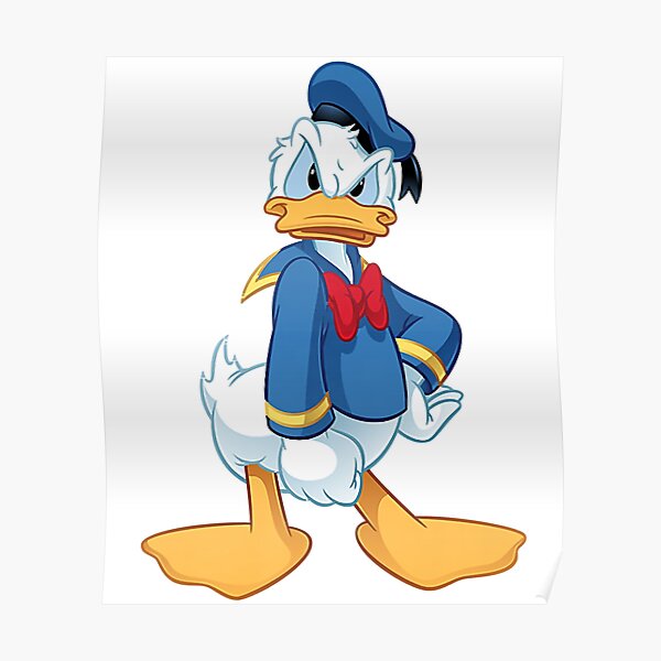 My Favorite People Funny Donald Duck Angry Poster