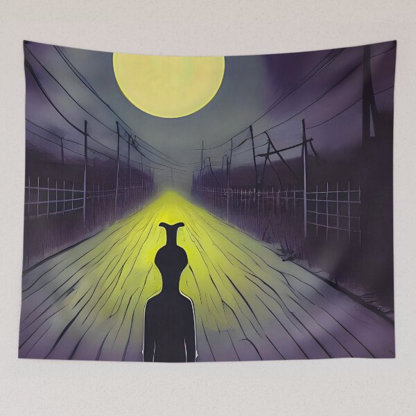 Item preview, Watching the Full Moon Rise designed and sold by PictureNZ.