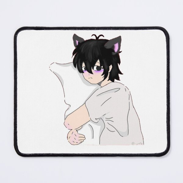 Item preview, emo cat boy with a pillow designed and sold by -justb-.