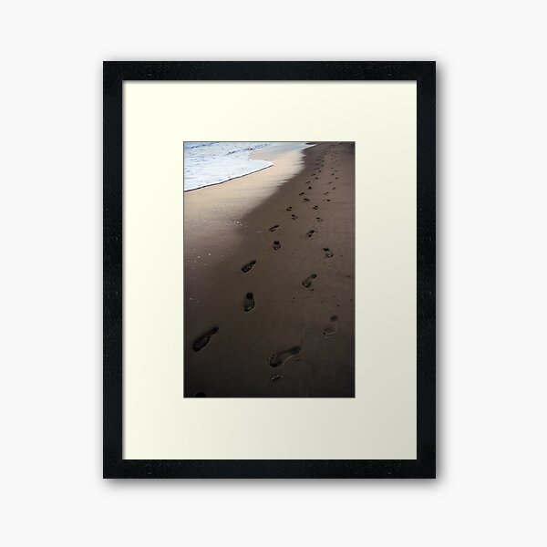 and the ocean was lapping at our ankles Framed Art Print