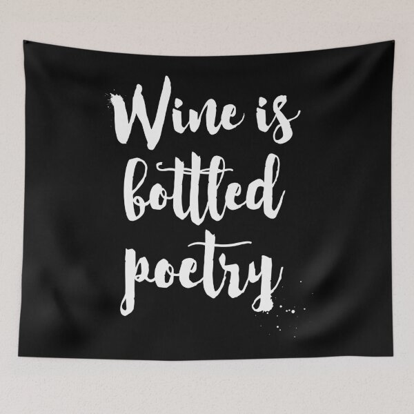 Item preview, Wine is bottled poetry (black) designed and sold by lunahaze.