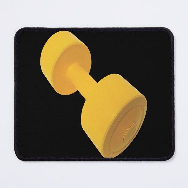 Item preview, Barbell Sports equipment Physical fitness, Yellow dumbbell designed and sold by AUDREZENBERGER.