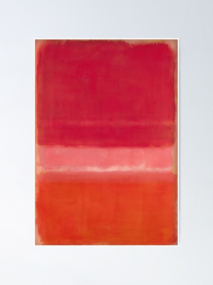 Mark Rothko Red Pink Orange" Poster for by Theresasteward |