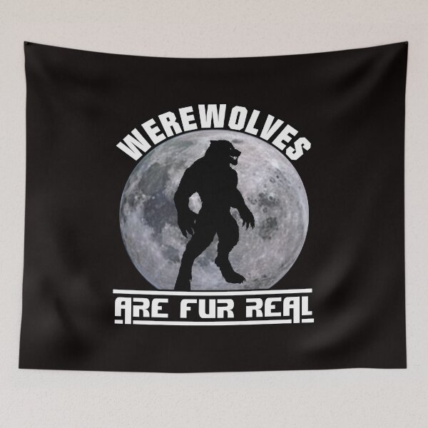 Item preview, Werewolves Are Fur Real - cool spooky werewolf designed and sold by latelierdechris.