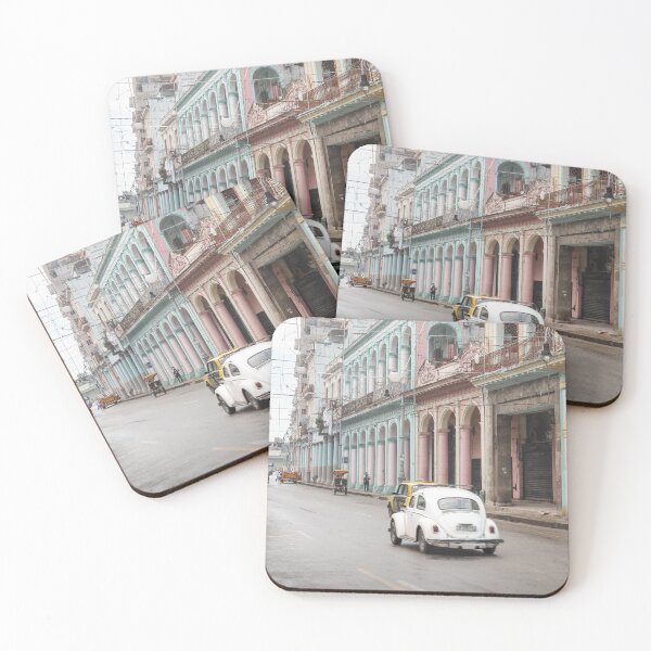 Item preview, Colourful Pastel Houses Street Havana Cuba designed and sold by PhotosByVille.