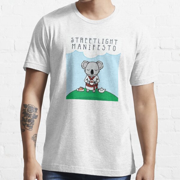 Streetlight Manifesto Angry Panther Baseball T-Shirt (White