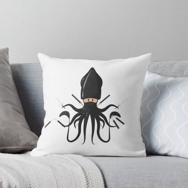 Item preview, Armed Ninja Squid (white) designed and sold by animinimal.