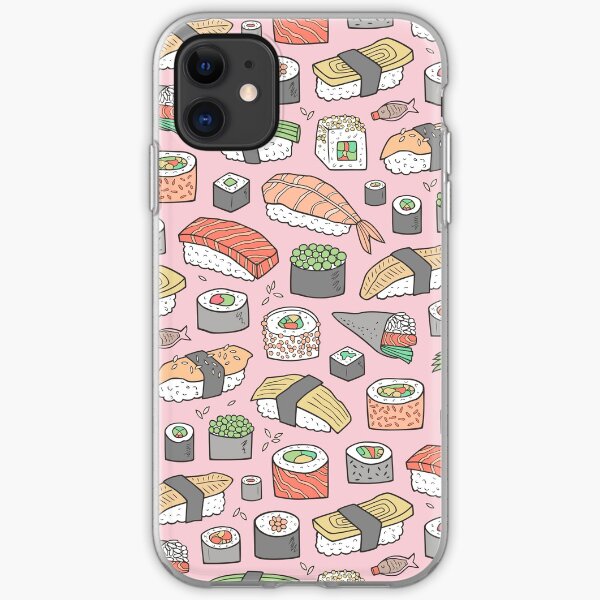 Sushi on Pink iPhone Soft Case