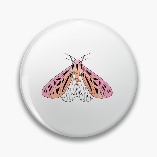 Item preview, Dusty pink moth with spread wings cute gift designed and sold by AnanasArt.