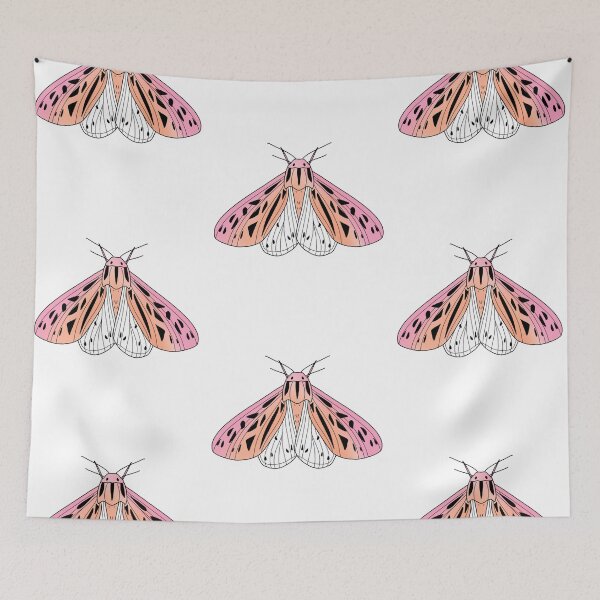 Item preview, Dusty pink moth with spread wings cute gift designed and sold by AnanasArt.