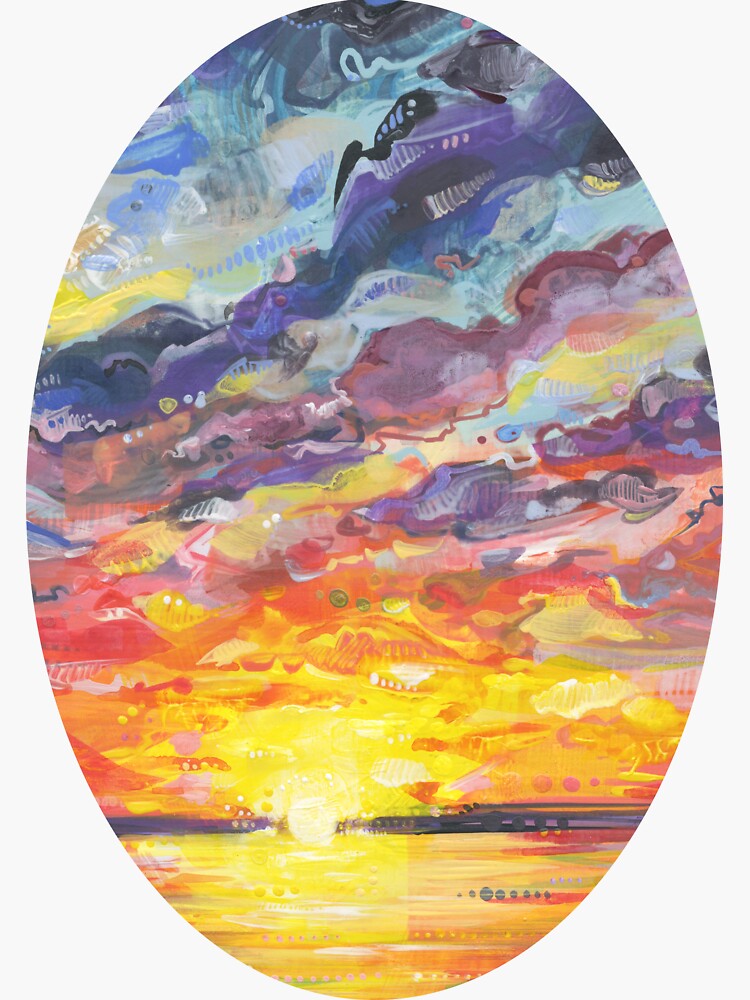 Sunset Painting (Understanding) - 2017 by gwennpaints