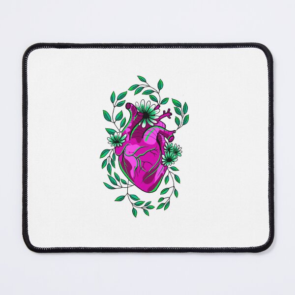 Item preview, electric pink and green witchy anatomically correct heart cute gift designed and sold by AnanasArt.