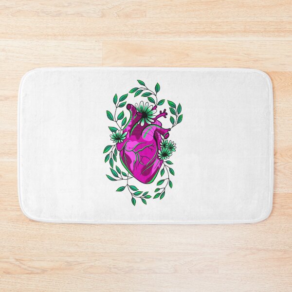 Item preview, electric pink and green witchy anatomically correct heart cute gift designed and sold by AnanasArt.