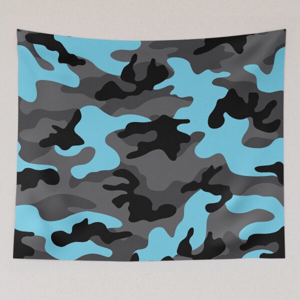 Item preview, Dark Camouflage - Blue designed and sold by Rainbows Galore.