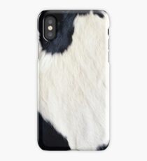 Cowhide Black and white iPhone Case