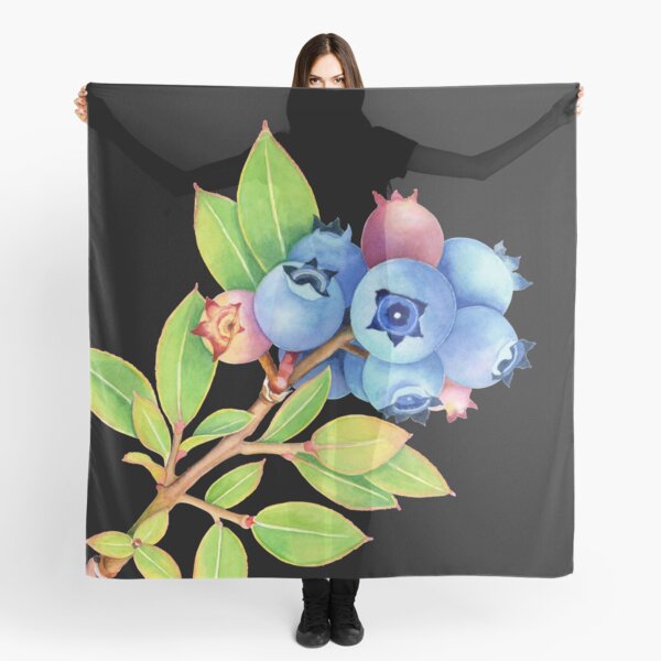Wild Maine Blueberries Scarf