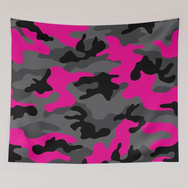 Item preview, Dark Camouflage - Hot Pink designed and sold by Rainbows Galore.