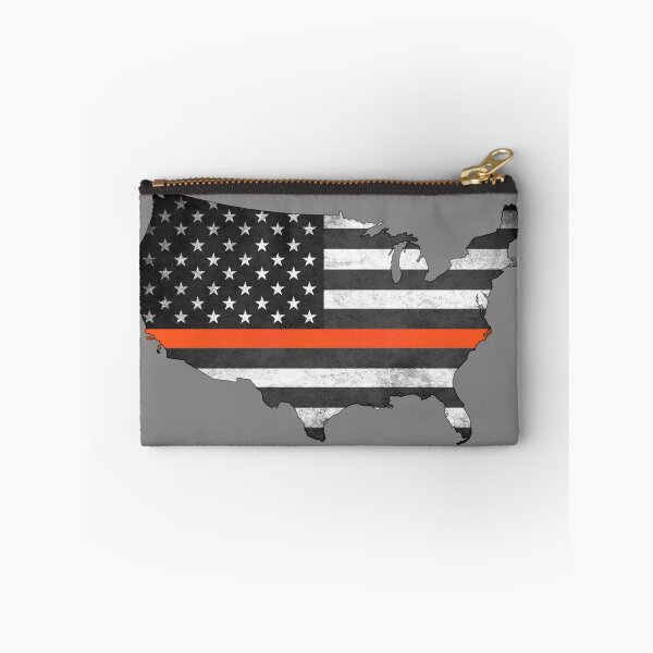 Item preview, United States Silhouette Thin Orange Line designed and sold by Robjohnsilvers.