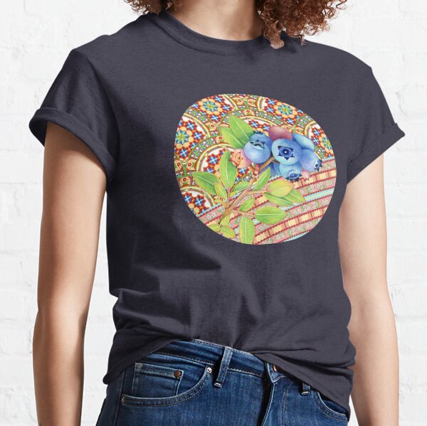 Rococo Nouveau Maine Blueberries Classic T-Shirt