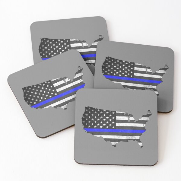 Item preview, United States Silhouette Thin Blue Line designed and sold by Robjohnsilvers.