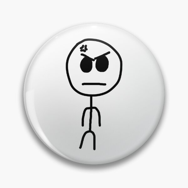 Item preview, Stickman funny mad face designed and sold by StickyMann.