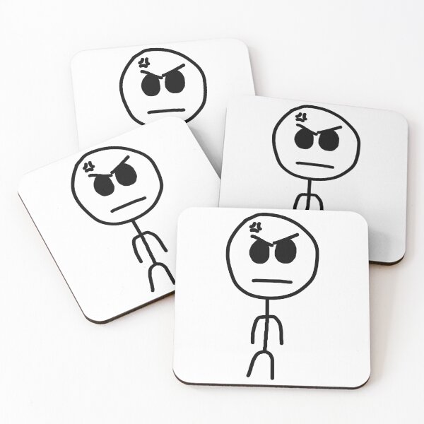 Item preview, Stickman funny mad face designed and sold by StickyMann.