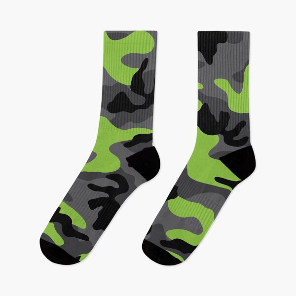 Item preview, Dark Camouflage - Lime Green designed and sold by Rainbows Galore.