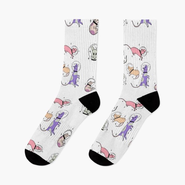 Item preview, five astronaut rats in pastel colors cute gift designed and sold by AnanasArt.