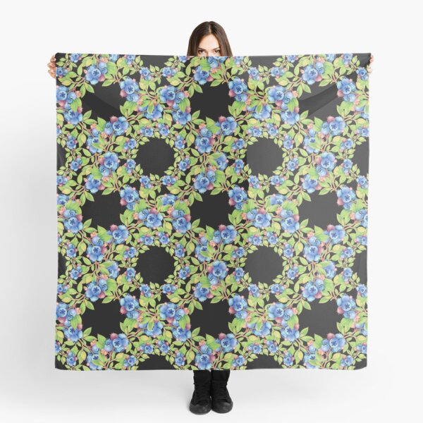 Swirling Maine Blueberries Scarf