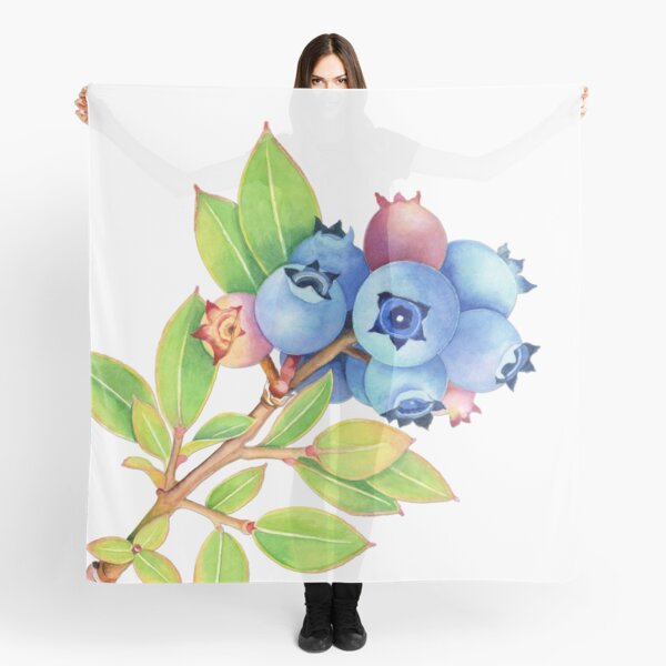 Wild Maine Blueberries Scarf