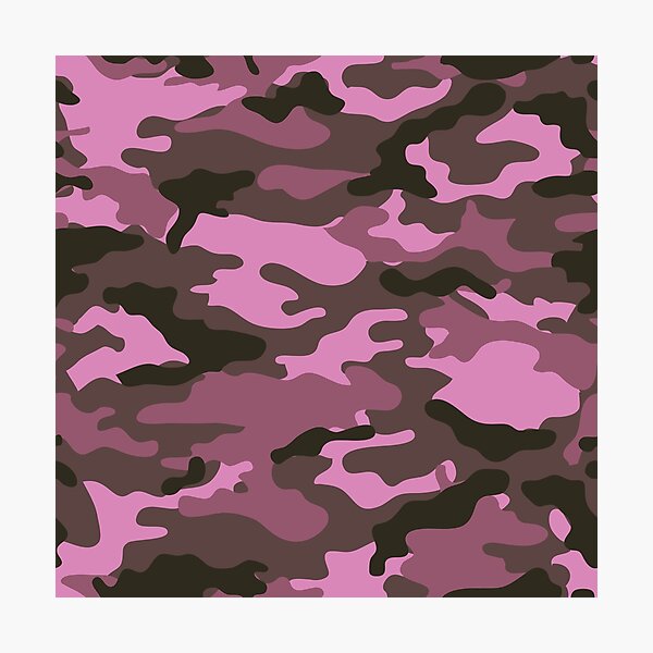Aperçu de l'œuvre Camo rose créée et vendue par Robjohnsilvers.