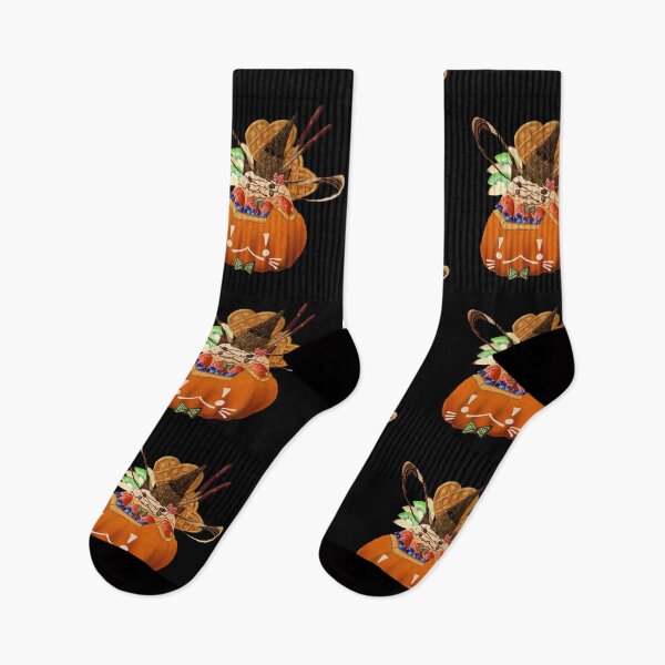 Item preview, Halloween cat pumpkin ice cream foodimal- kawaii designed and sold by MissIshiEun.