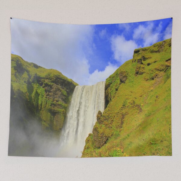 Item preview, Icelandic waterfall Skogafoss designed and sold by AHELENE.