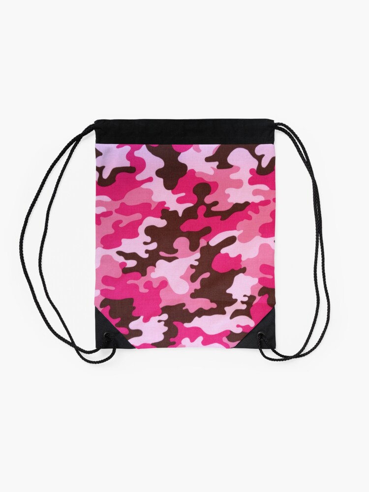 Alternate view of Pink Camo Drawstring Bag