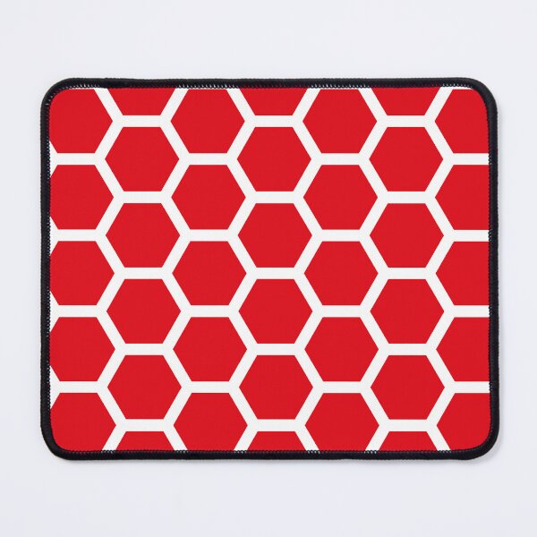 Item preview, Red White Bee Honeycomb Pattern Design designed and sold by Summer-Winter.