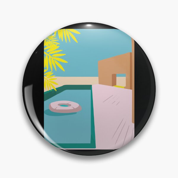 Item preview, Marmont Hill The Pool Pink Floater designed and sold by kuenzisedtalz10.
