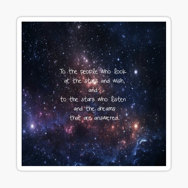 The stars who listen. Sticker