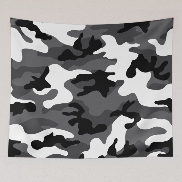 Item preview, Dark Camouflage - White designed and sold by Rainbows Galore.