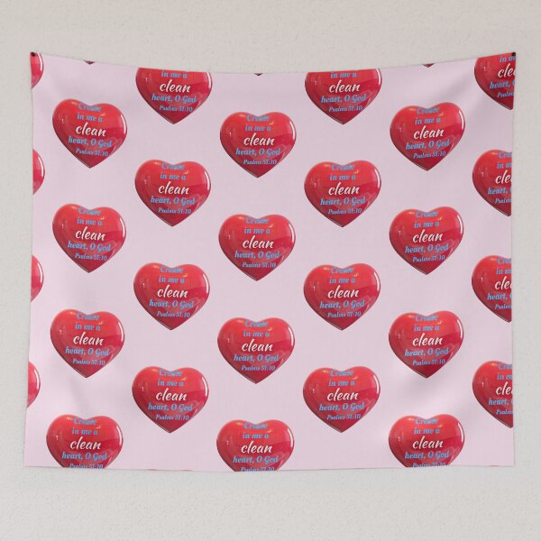 Item preview, Create in Me a Clean Heart ~ Psalms 51:10 designed and sold by RhondaCGoins.