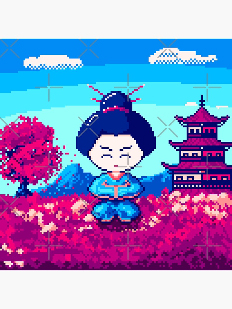 Thumbnail 3 of 3, Sticker, Geisha's Dream designed and sold by djspacegr.