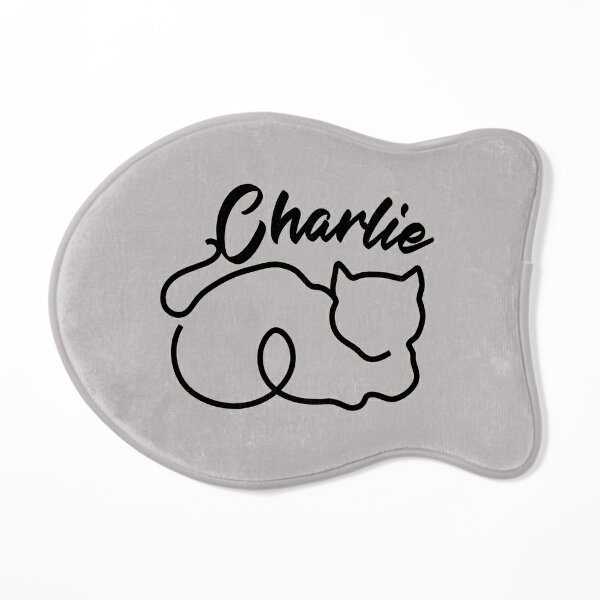 Cat Food Mat Kawaii Cats in PINK Personalized With Cat's Name