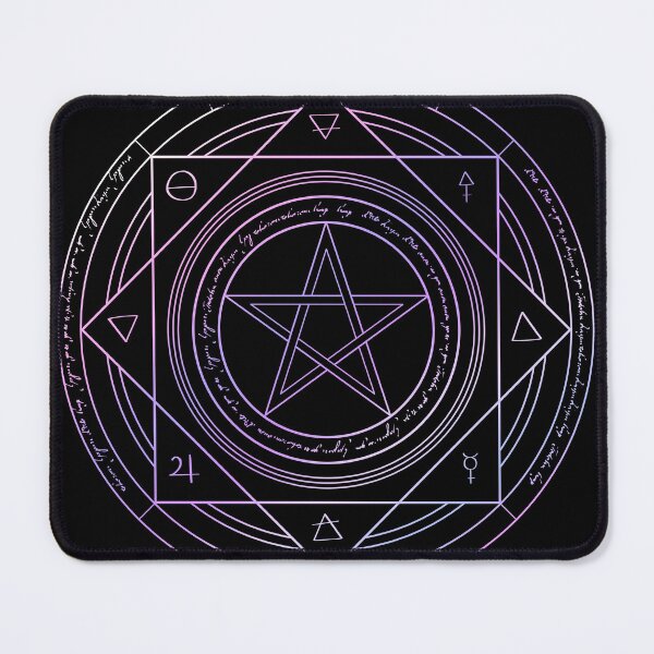 Item preview, Blue Purple Alchemy Symbols Magic Circle designed and sold by Saanis.