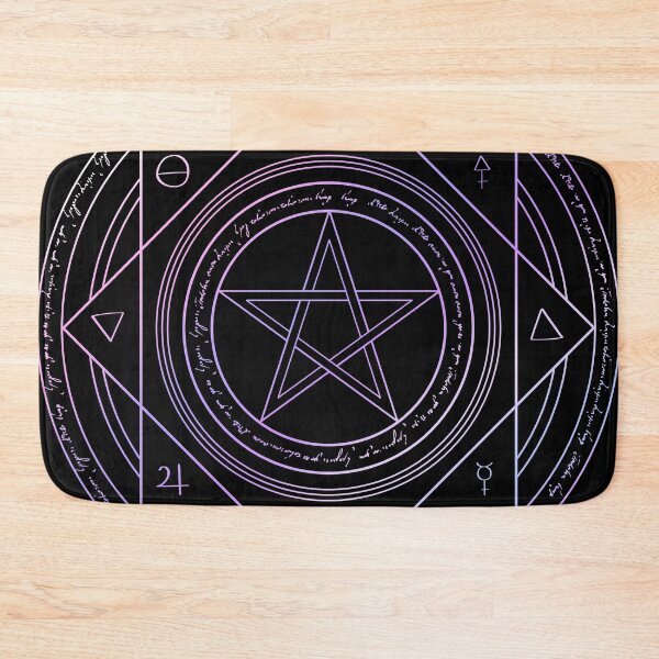 Item preview, Blue Purple Alchemy Symbols Magic Circle designed and sold by Saanis.