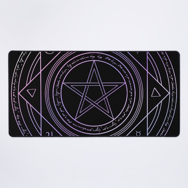 Item preview, Blue Purple Alchemy Symbols Magic Circle designed and sold by Saanis.