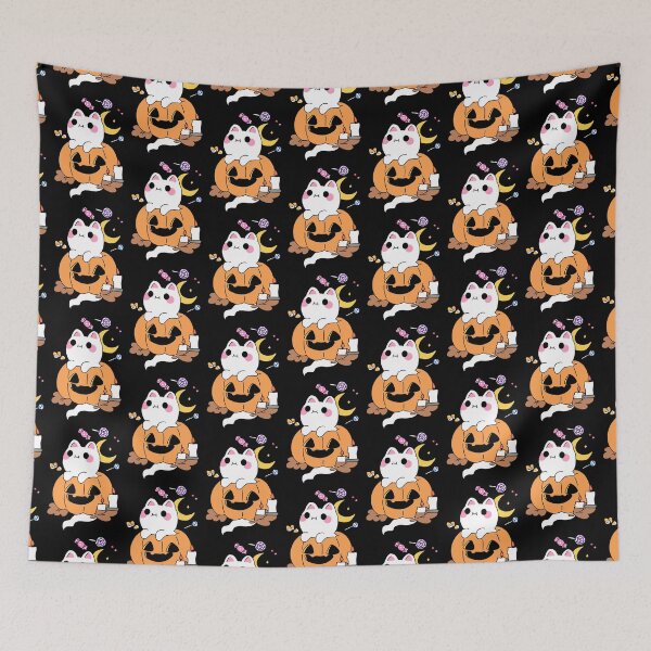Artikelvorschau, Cute Kawaii Jack O Lantern Halloween Pumpkin Spooky Ghost #6 entworfen und verkauft von Annisa Yuwanda.