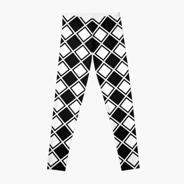 Black And White Diamond Leggings for Sale