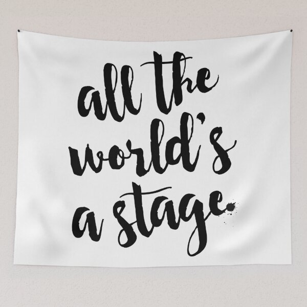 Item preview, All the World's a Stage - Shakespeare Quote designed and sold by lunahaze.